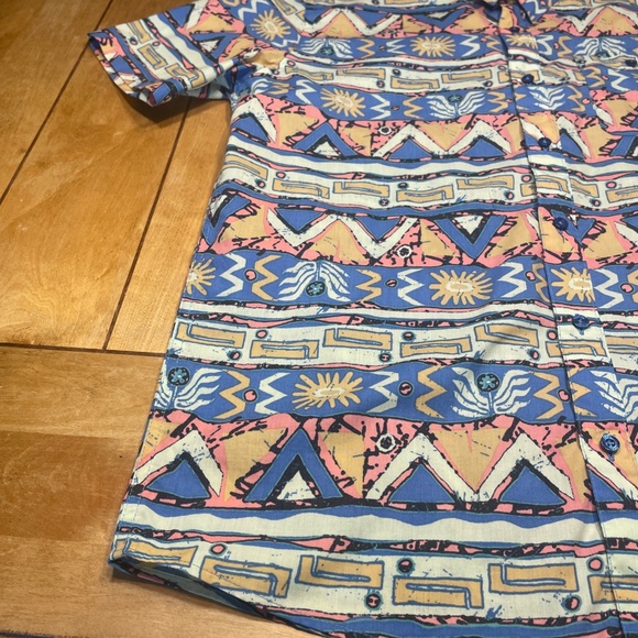 Patagonia Go To Shirt Aztec Southwestern All Over Print Size Large Button Up - Picture 2 of 15